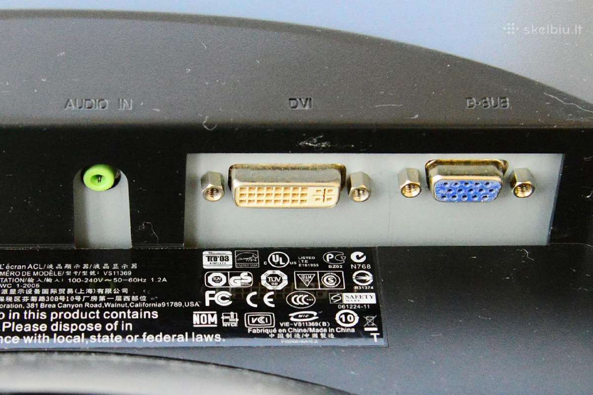 Parduodamas monitorius Viewsonic Vg930m 19" - nuotraukos Nr. 4
