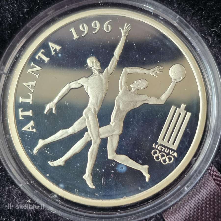 Lietuva 1996 50 litų Atlantos ol. žaid. Krepšinis - nuotraukos Nr. 2