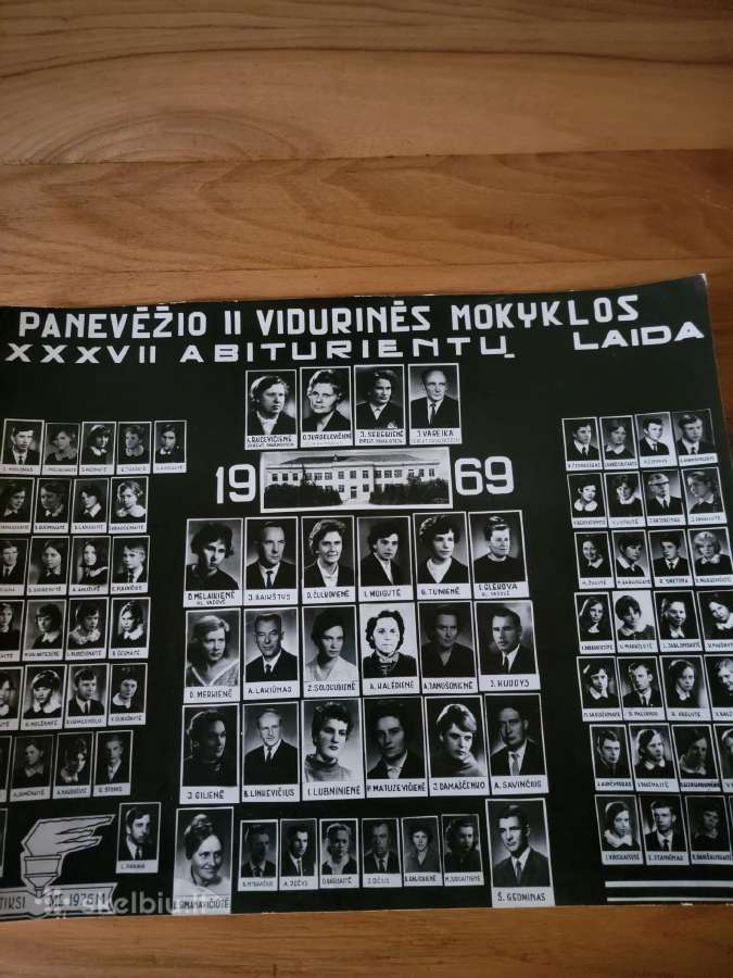 1969 m.panevėžio 2-OS vid.abiturientų vinjetė