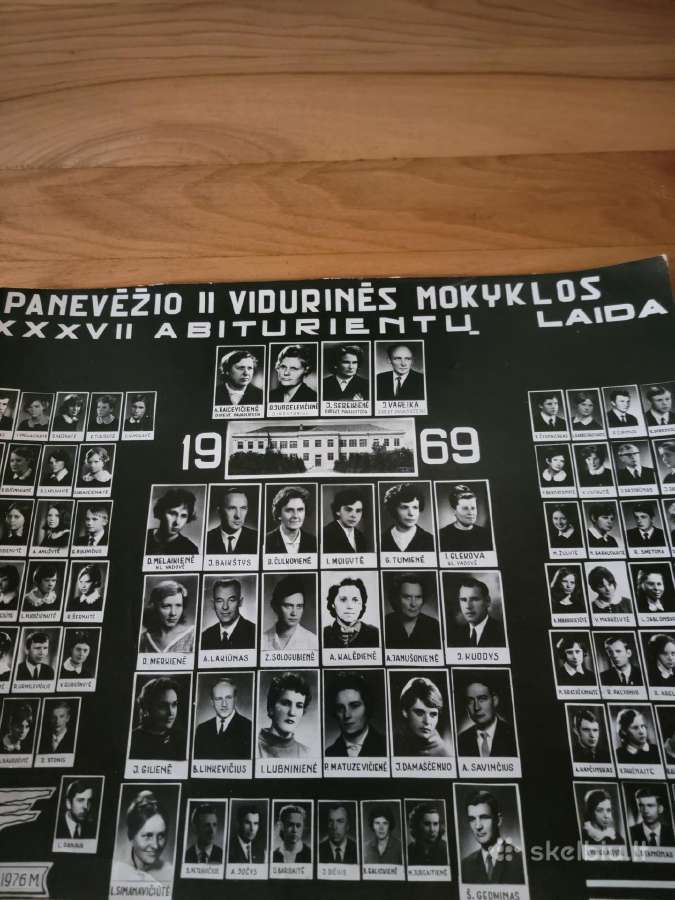 1969 m.panevėžio 2-OS vid.abiturientų vinjetė - nuotraukos Nr. 2