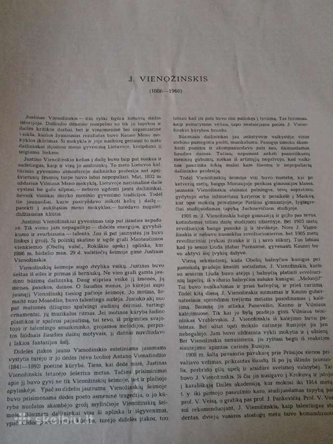 J.vienožinskio reprodukcijų rinkinys - nuotraukos Nr. 3