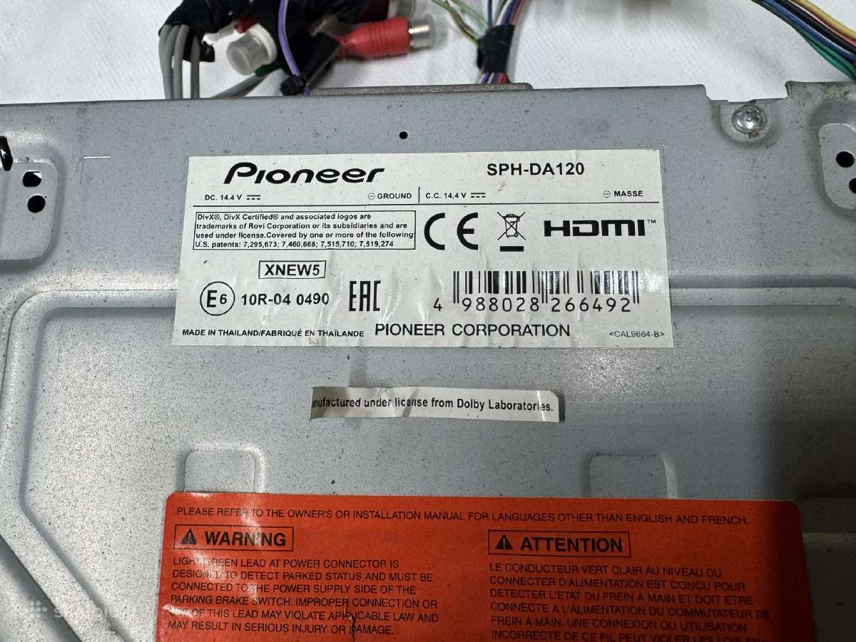 Pioneer Sph-da 120 - nuotraukos Nr. 2