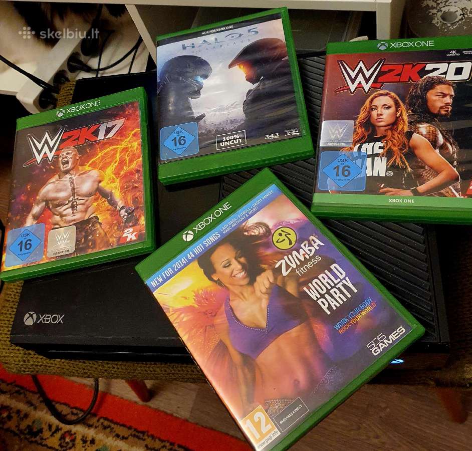 Xbox One, Black, 500gb + 7 žaidimai