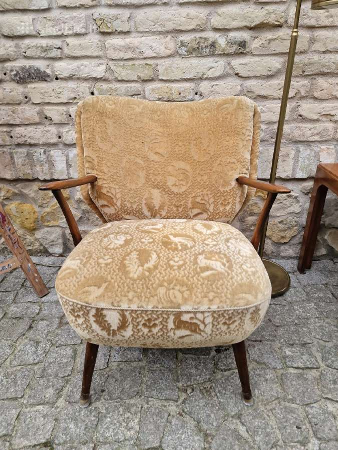 Vintažinis mid century bukmedžio fotelis - nuotraukos Nr. 2