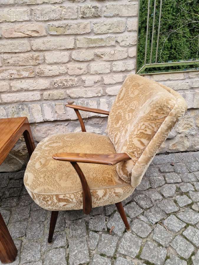 Vintažinis mid century bukmedžio fotelis - nuotraukos Nr. 4