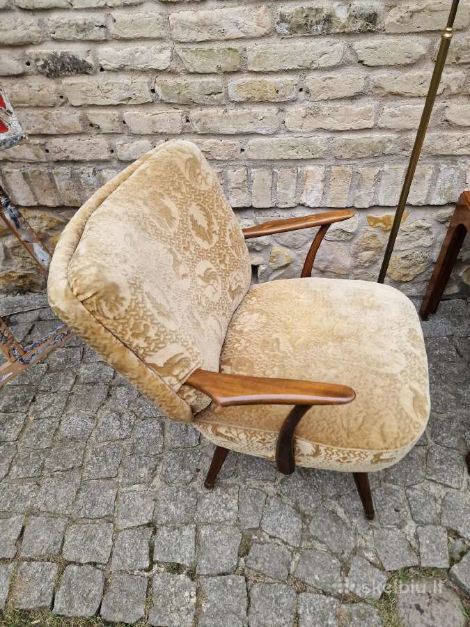 Vintažinis mid century bukmedžio fotelis - nuotraukos Nr. 6