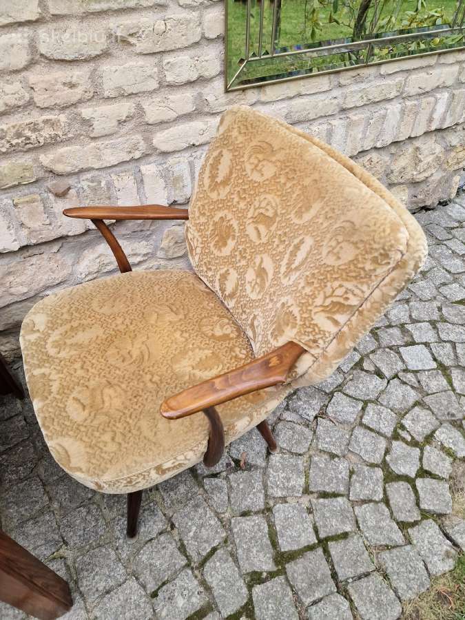 Vintažinis mid century bukmedžio fotelis - nuotraukos Nr. 10
