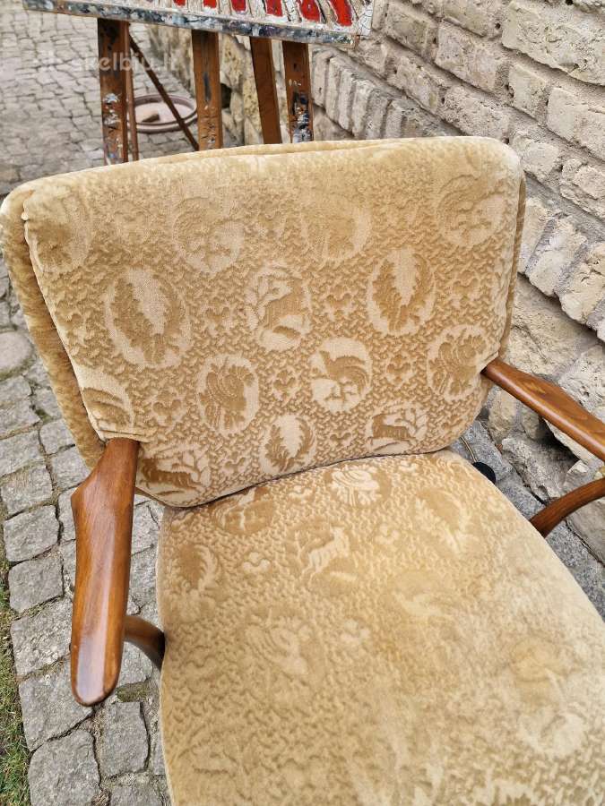 Vintažinis mid century bukmedžio fotelis - nuotraukos Nr. 11