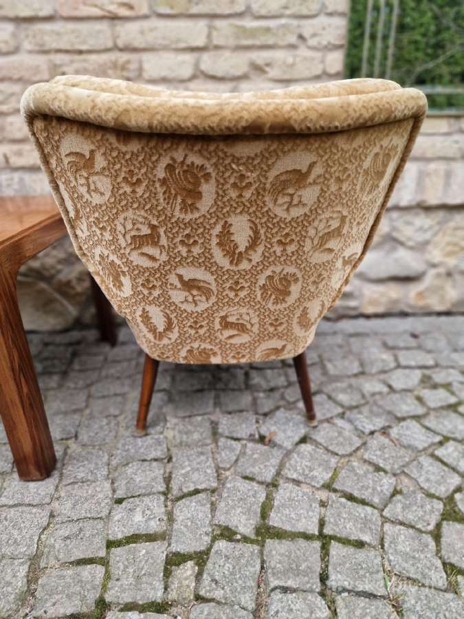 Vintažinis mid century bukmedžio fotelis - nuotraukos Nr. 12