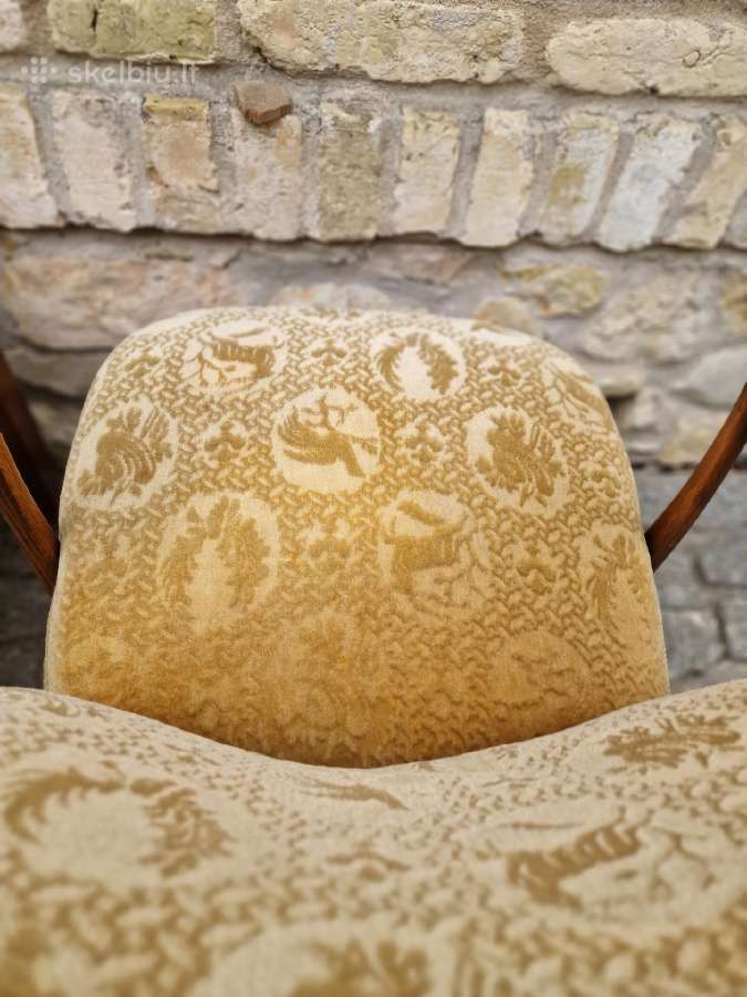 Vintažinis mid century bukmedžio fotelis - nuotraukos Nr. 14