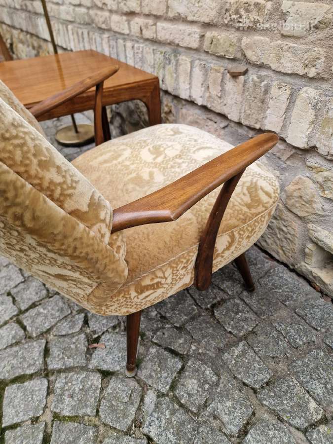 Vintažinis mid century bukmedžio fotelis - nuotraukos Nr. 17