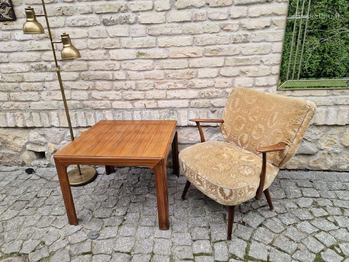 Vintažinis mid century bukmedžio fotelis - nuotraukos Nr. 22