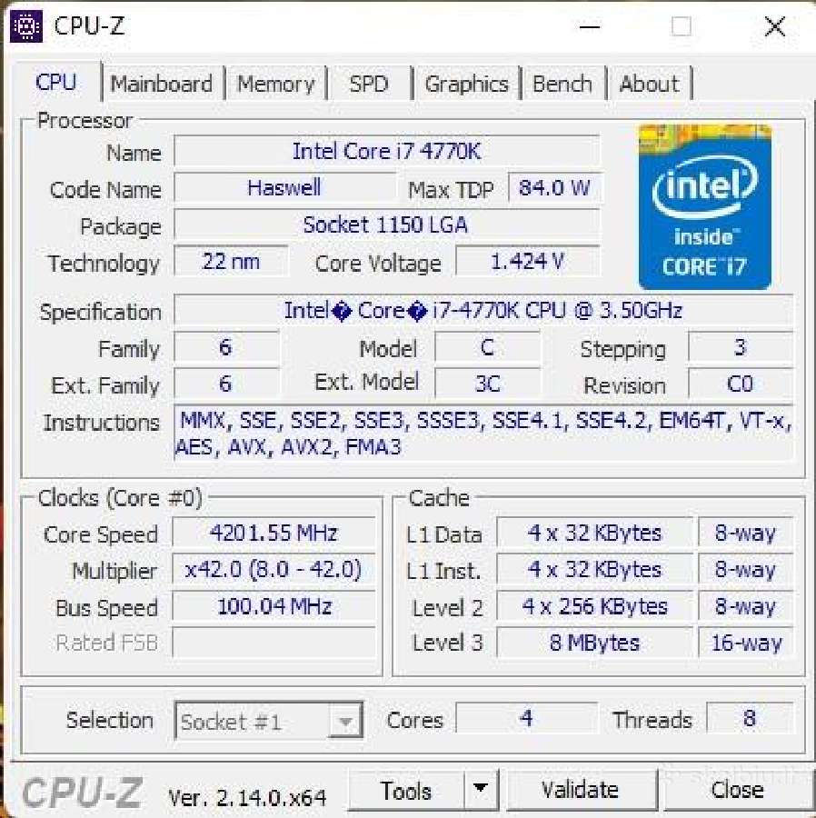 Stacionarus kompiuteris i7-4770k, 16gb, Msi Z87 - nuotraukos Nr. 3