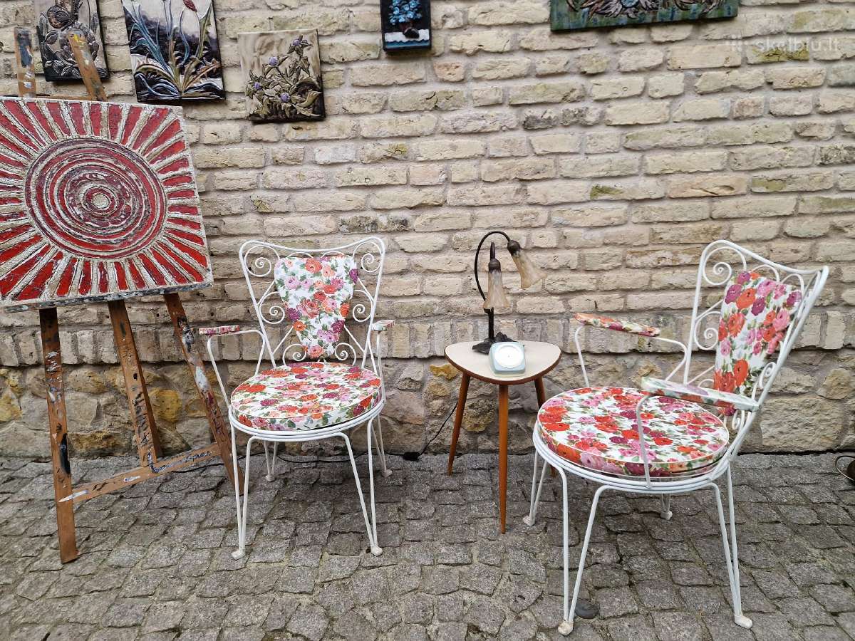 Vintažinės terasos kėdės - nuotraukos Nr. 20