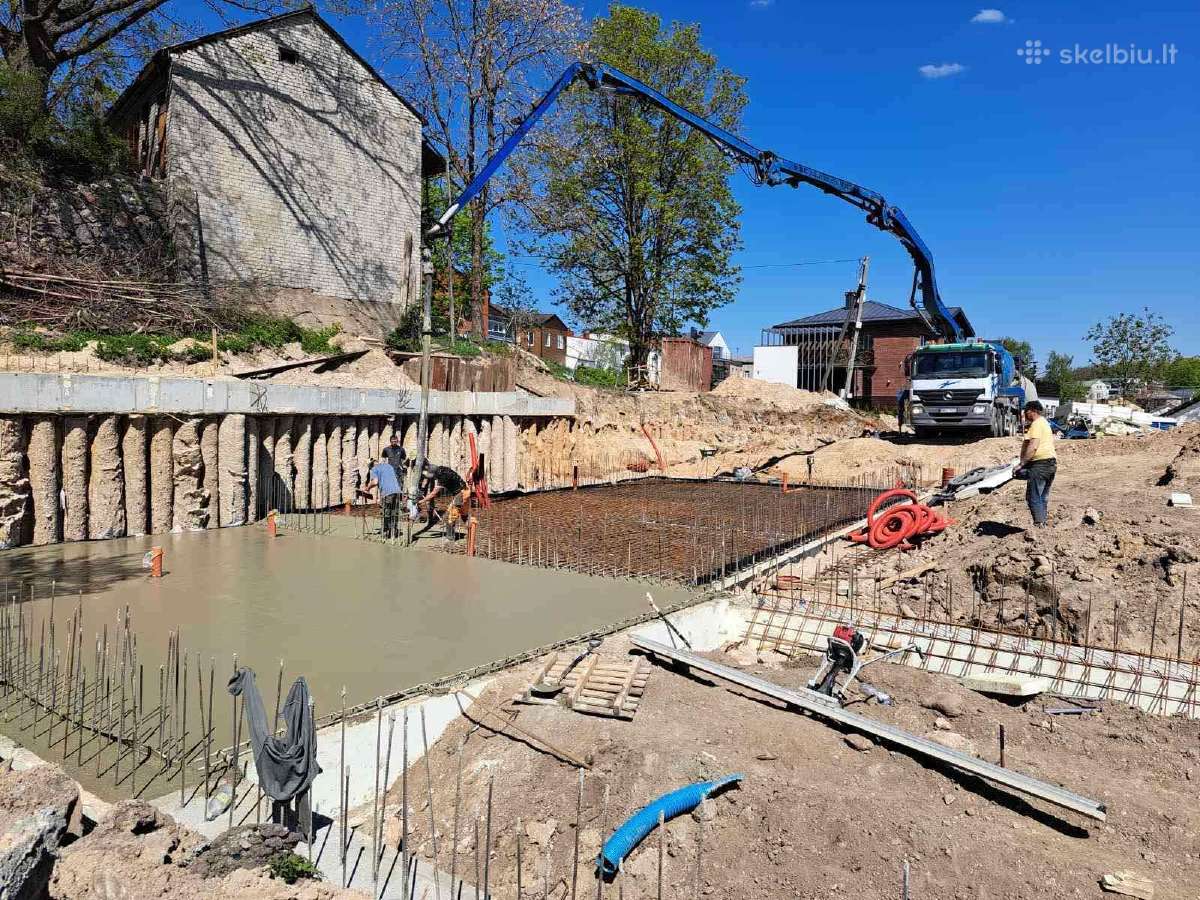 Pamatų įrengimas ir kt. betonavimo darbai