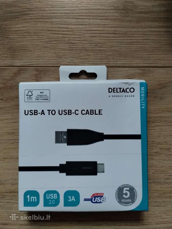 Usb a / usb c laidas