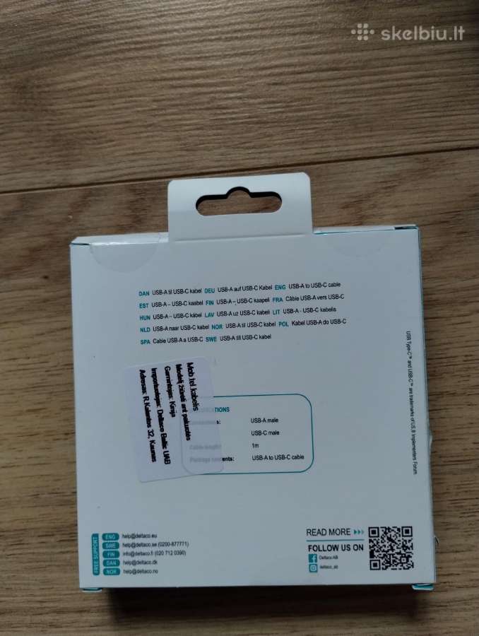 Usb a / usb c laidas - nuotraukos Nr. 2