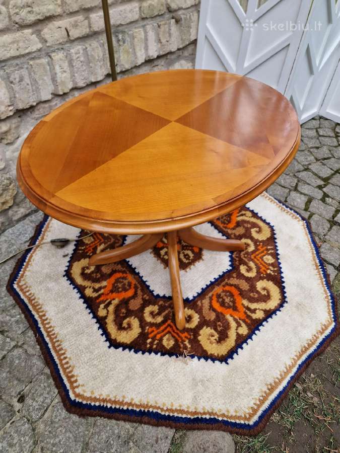Vintažinis Mid Century tikmedžio kavos staliukas - nuotraukos Nr. 3