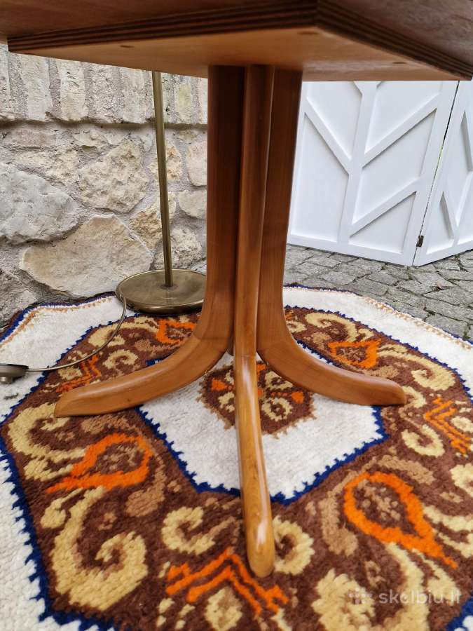 Vintažinis Mid Century tikmedžio kavos staliukas - nuotraukos Nr. 4
