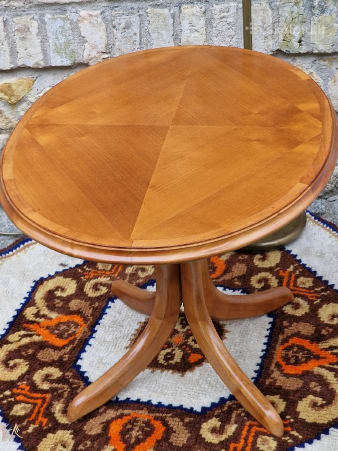 Vintažinis Mid Century tikmedžio kavos staliukas - nuotraukos Nr. 12