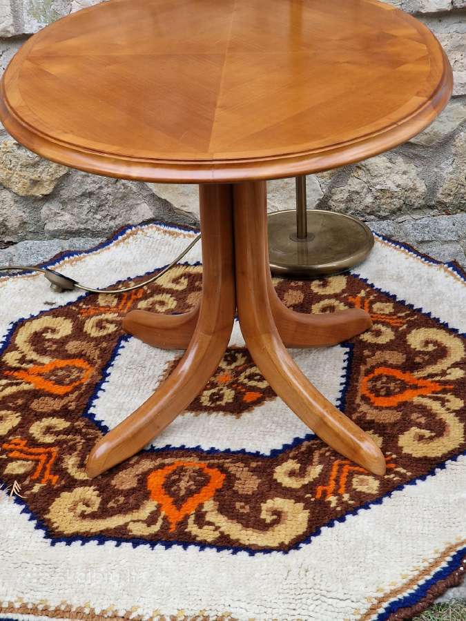 Vintažinis Mid Century tikmedžio kavos staliukas - nuotraukos Nr. 11