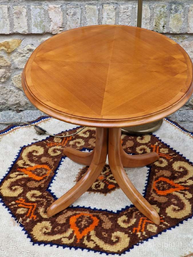 Vintažinis Mid Century tikmedžio kavos staliukas - nuotraukos Nr. 14