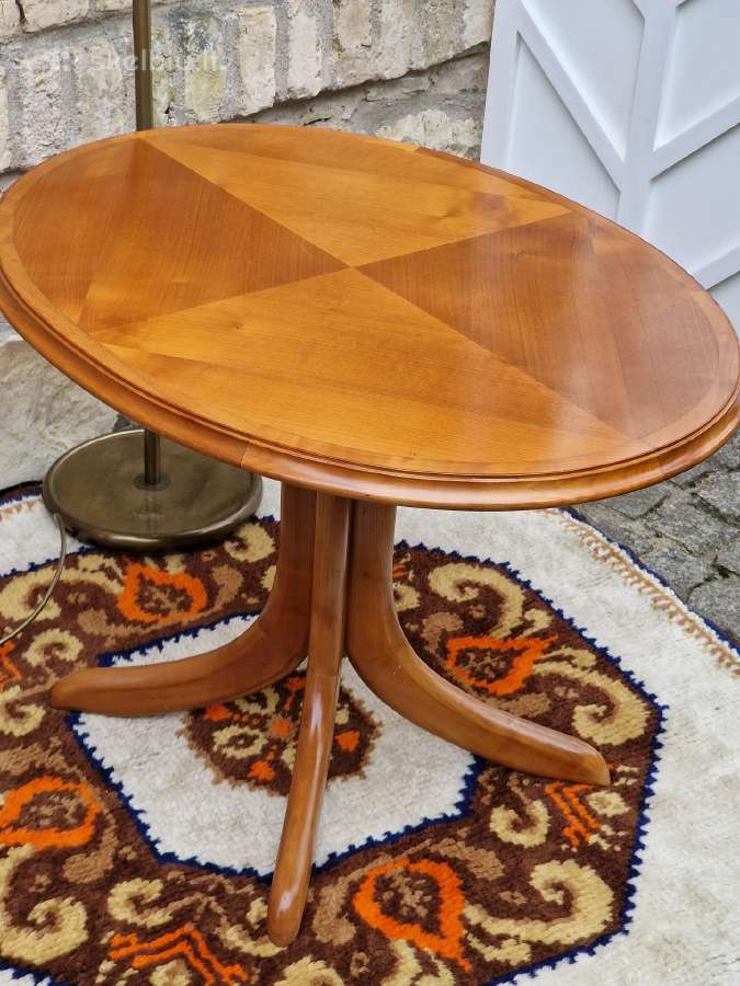Vintažinis Mid Century tikmedžio kavos staliukas - nuotraukos Nr. 17