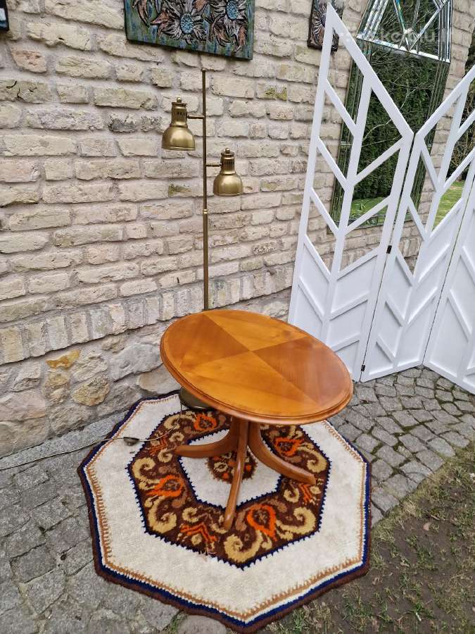 Vintažinis Mid Century tikmedžio kavos staliukas - nuotraukos Nr. 13