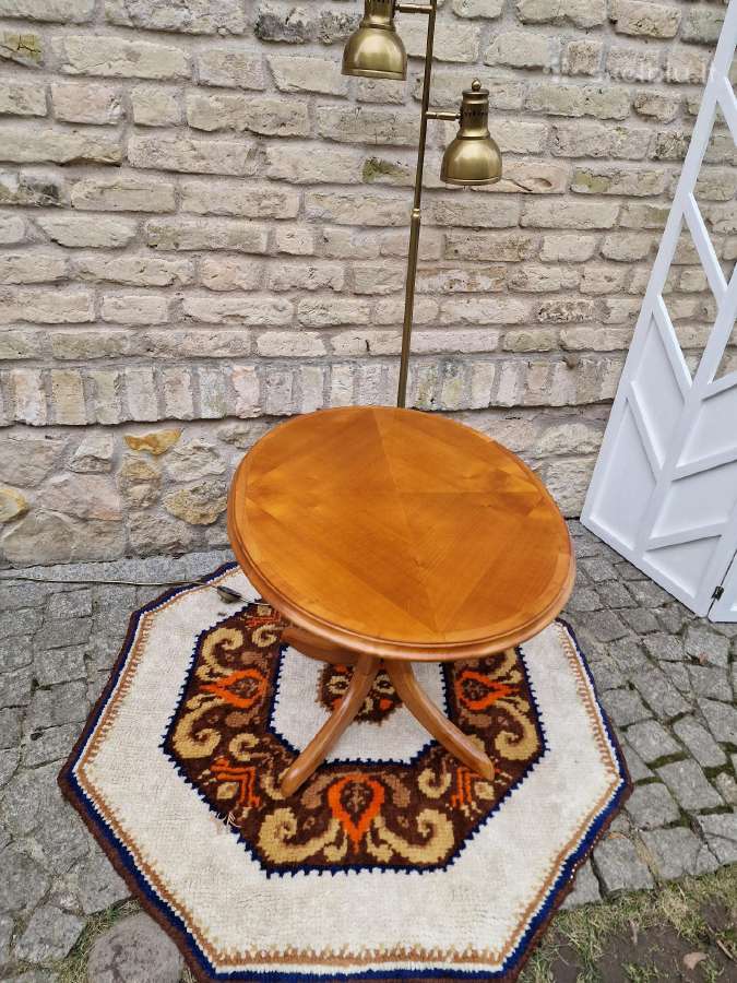 Vintažinis Mid Century tikmedžio kavos staliukas - nuotraukos Nr. 15