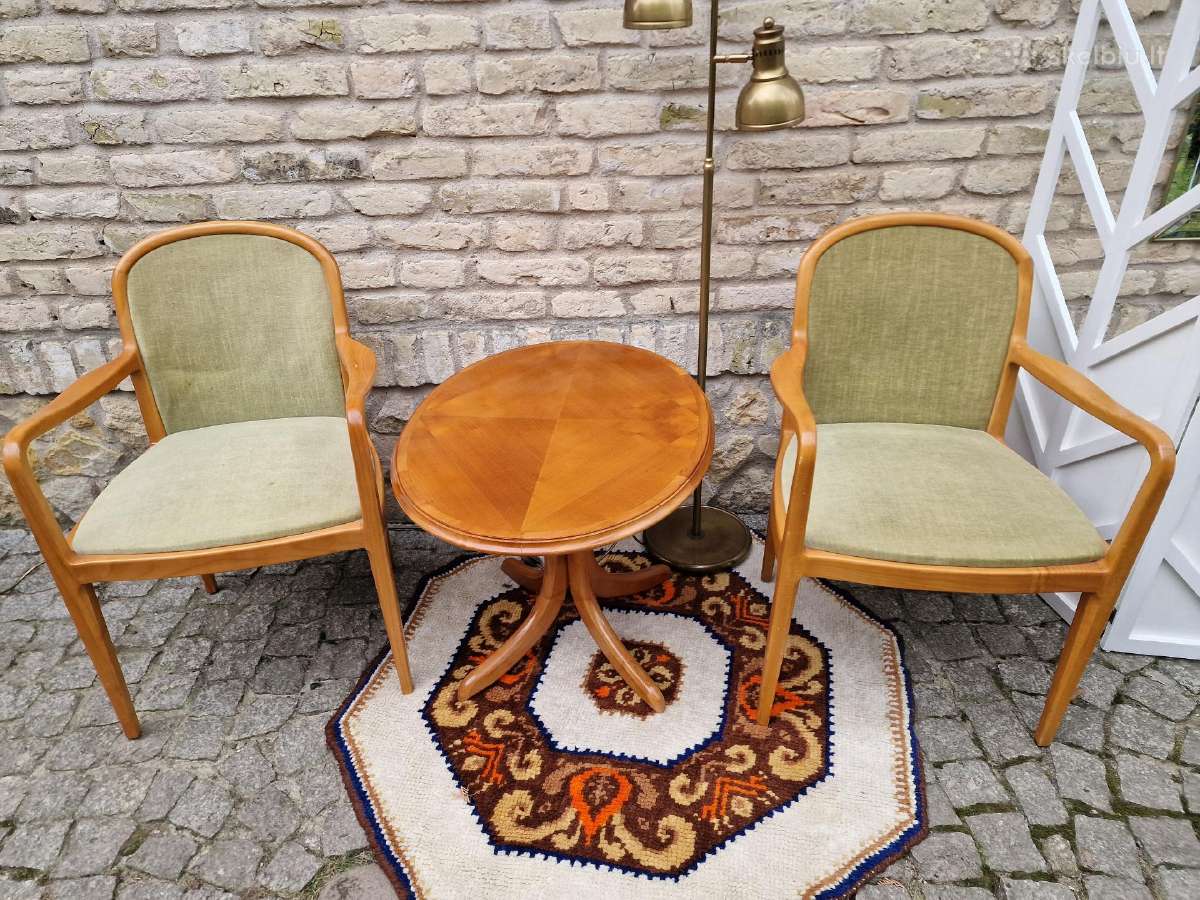 Vintažinis Mid Century tikmedžio kavos staliukas - nuotraukos Nr. 23