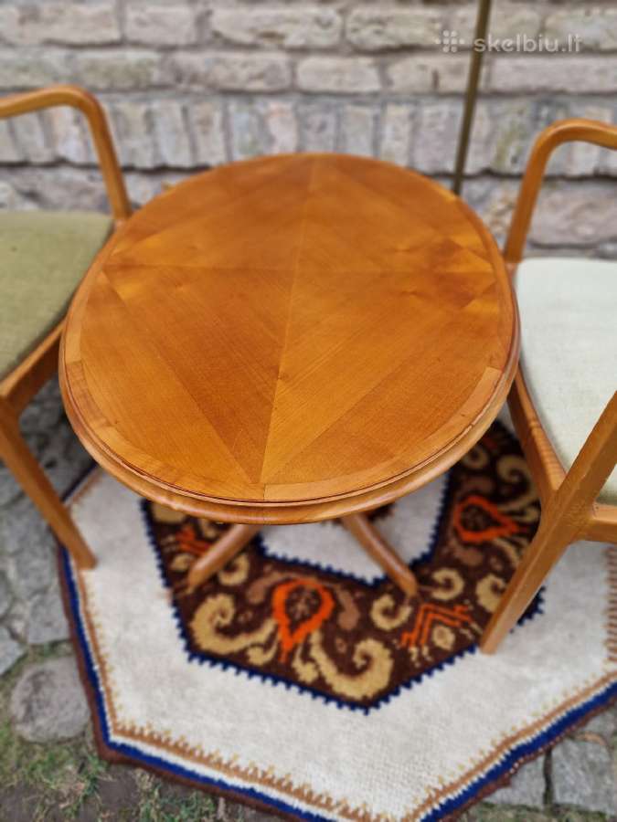 Vintažinis Mid Century tikmedžio kavos staliukas - nuotraukos Nr. 24