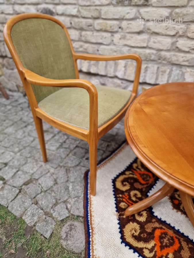 Vintažinis Mid Century tikmedžio kavos staliukas - nuotraukos Nr. 21