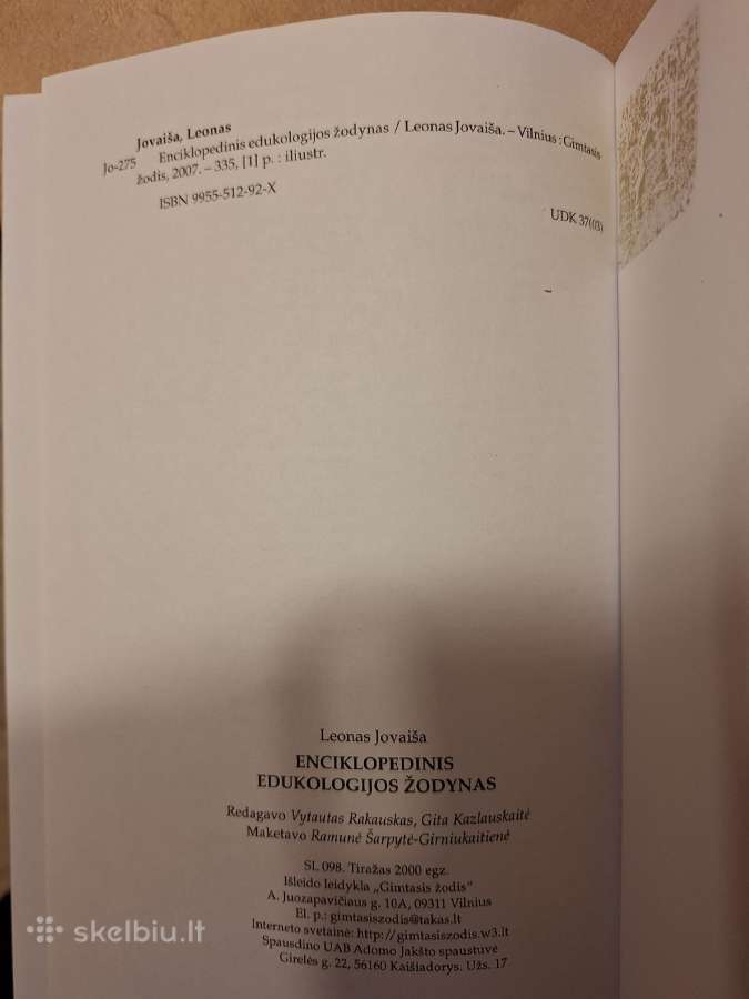Enciklopedinis edukologijos žodynas - nuotraukos Nr. 3