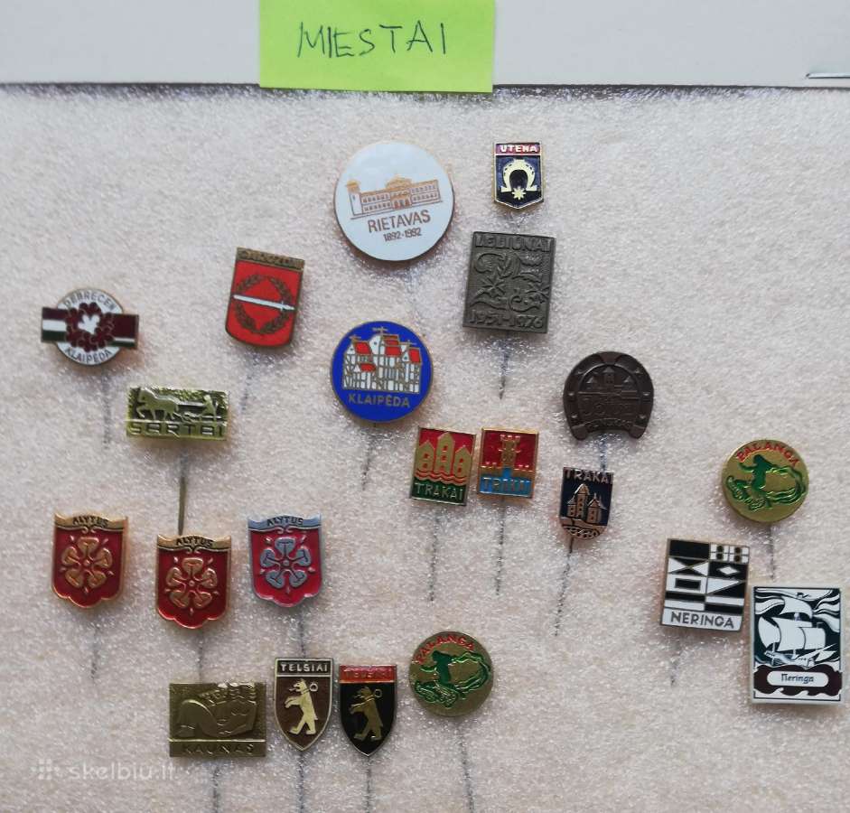 Ženkliukai Lietuvos miestai