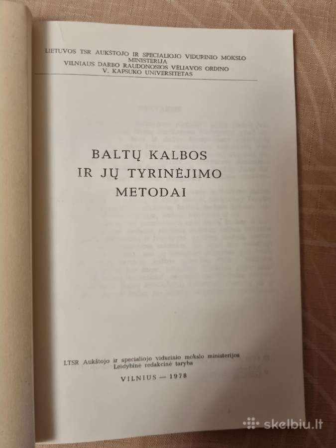 Baltų kalbos ir jų tyrinėjimo metodai - nuotraukos Nr. 2