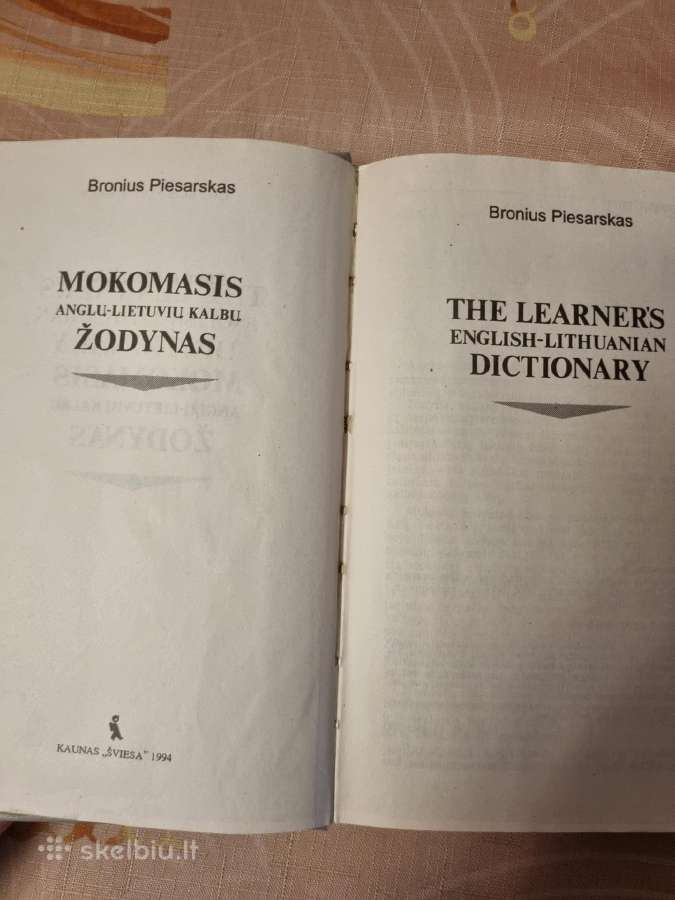 Mokomasis Anglų-lietuvių kalbų žodynas - nuotraukos Nr. 2