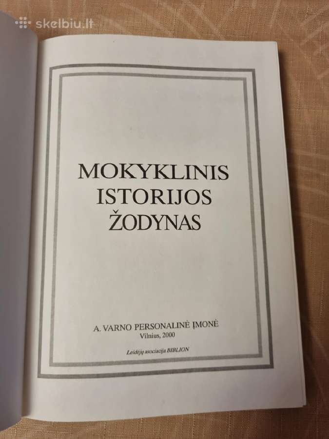 Mokyklinis istorijos žodynas - nuotraukos Nr. 2