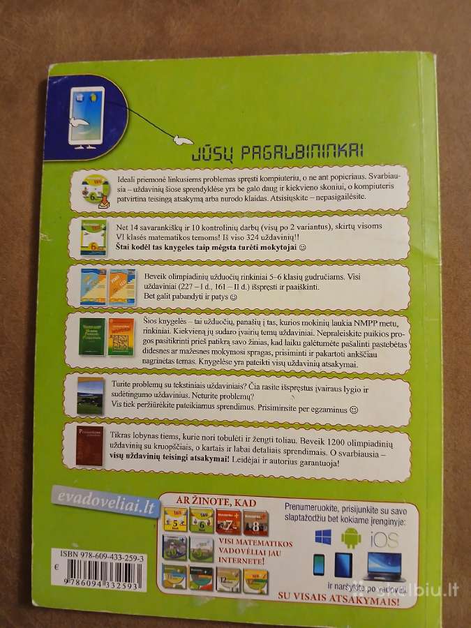 Matematika tau +. 6 klasė uždavinynas - nuotraukos Nr. 2