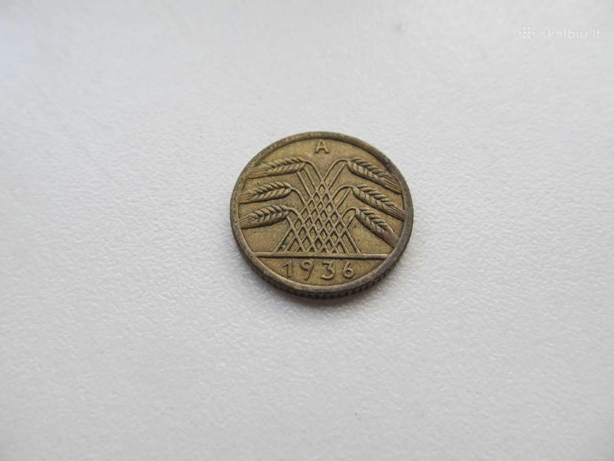 5 reichspfennig , Vokietija , 1935, 1936 A - nuotraukos Nr. 4