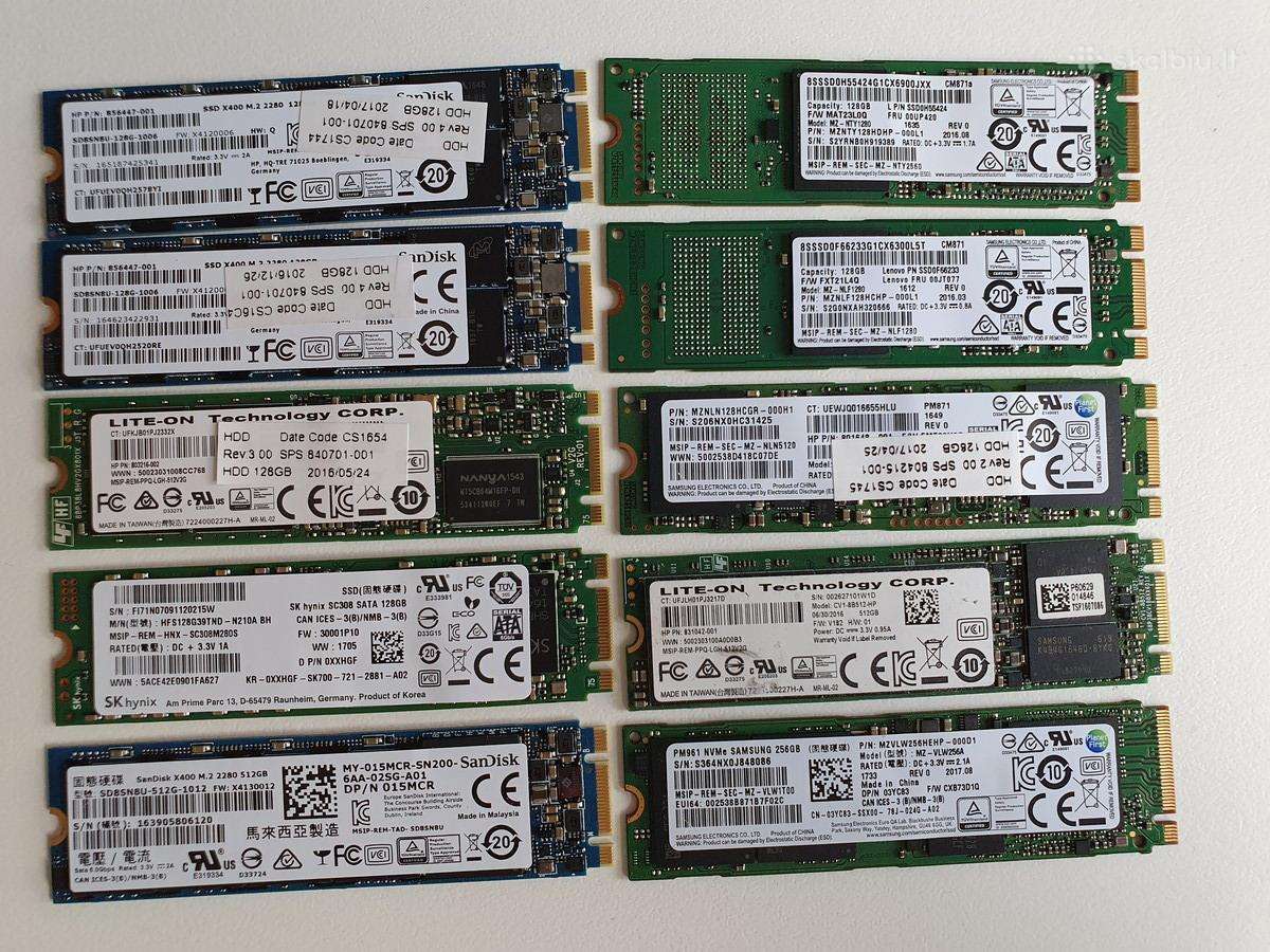 SSD/HDD/išorinis