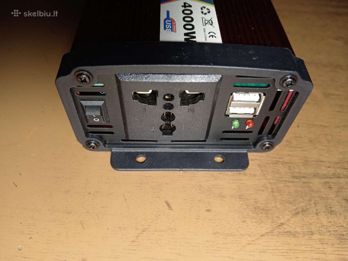 Inverteris įtampos keitiklis iš 12v į 220v - nuotraukos Nr. 2