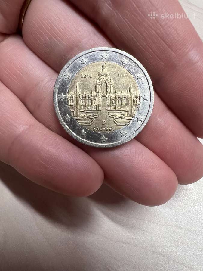 2016 m Vokietijos 2 eur moneta