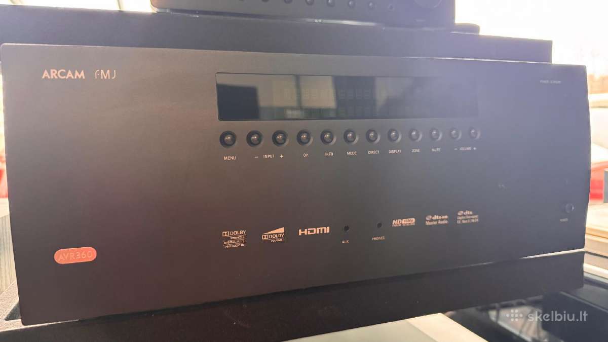 Arcam Avr360 A/v Receiver namų kinas - nuotraukos Nr. 3
