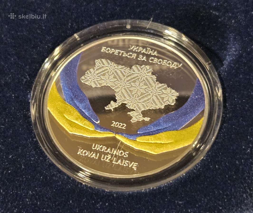 Sidabrinė moneta skirta Ukrainos kovai už laisvę - nuotraukos Nr. 2
