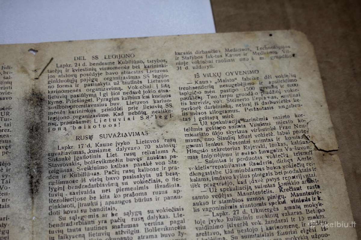 Pogrindini rezistencinis leidinys Į Laisvę 1943 - nuotraukos Nr. 6