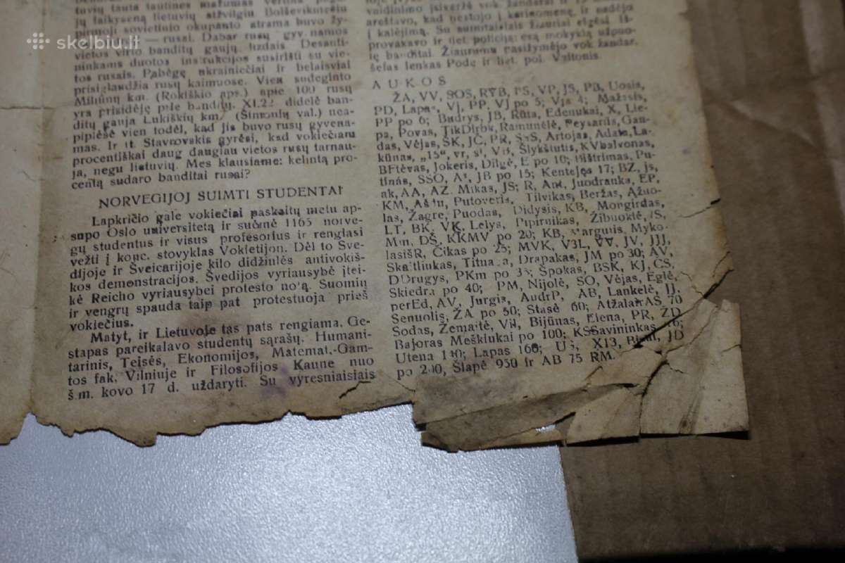 Pogrindini rezistencinis leidinys Į Laisvę 1943 - nuotraukos Nr. 7