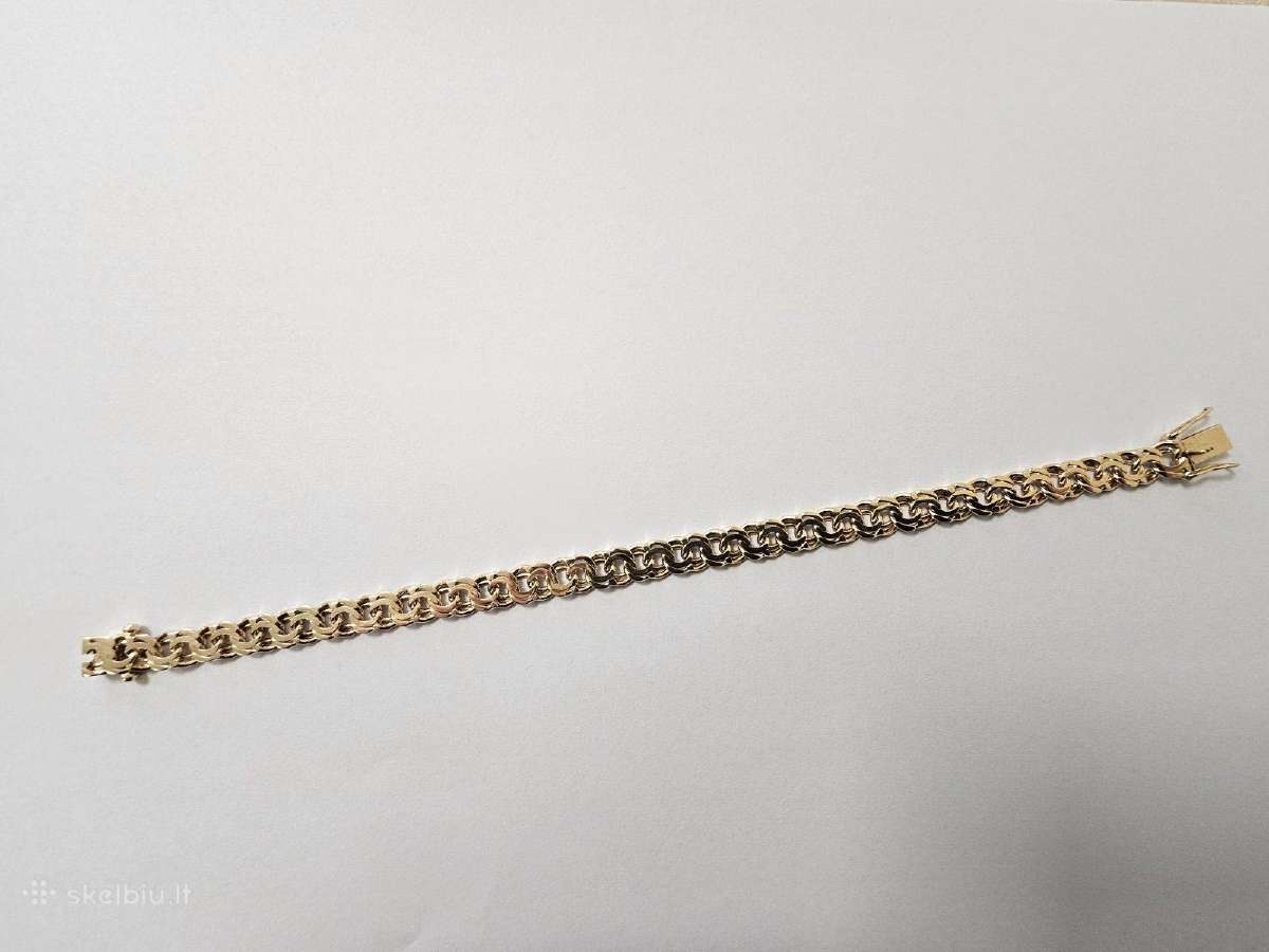 Auksinė Apyrankė Bismark 585/14,24gr/20cm - nuotraukos Nr. 2