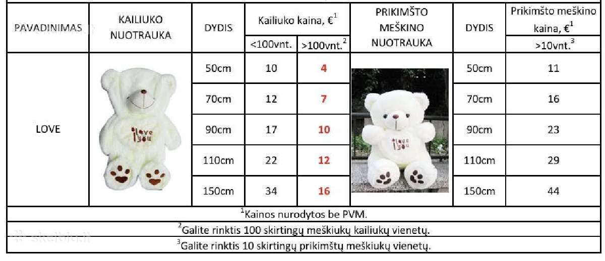 Rose bear, meškiukai iš rožių, rožės savikaina - nuotraukos Nr. 7
