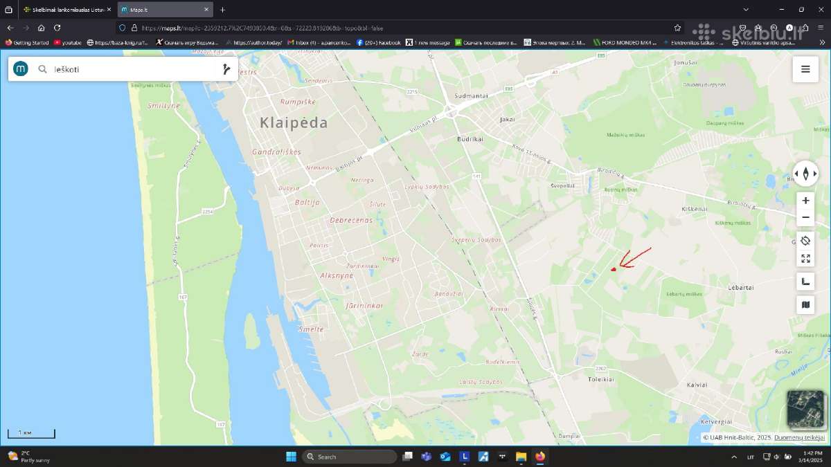 Parduodamas sklypas šalia Klaipeda!