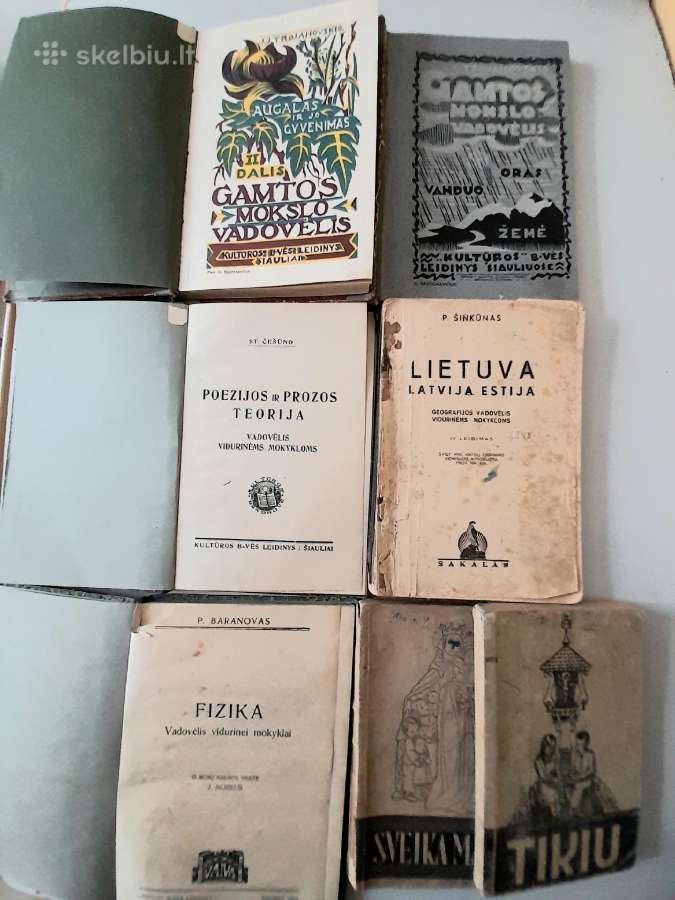 Mokslo vadovėliai 1924m-1941m.